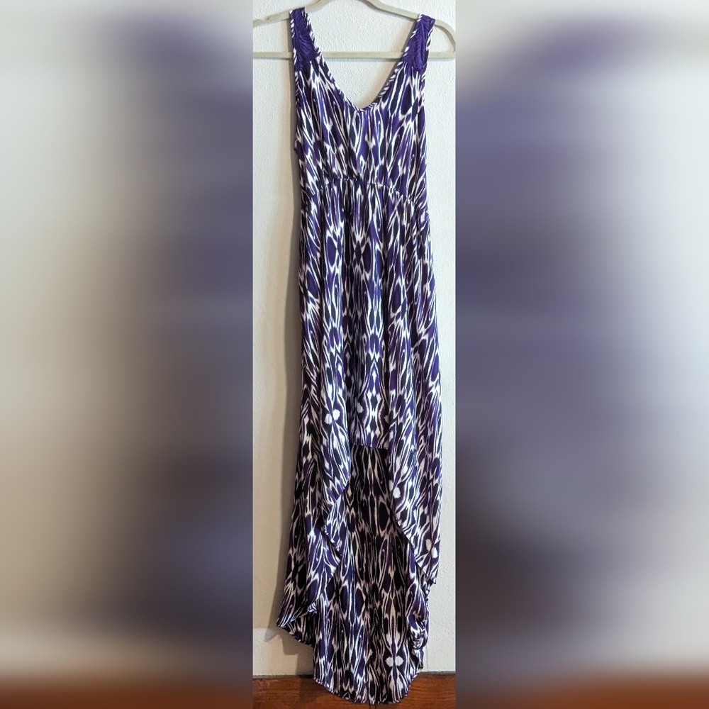 Express Hi-Low, Low Back, Purple Sundress, Size Medium